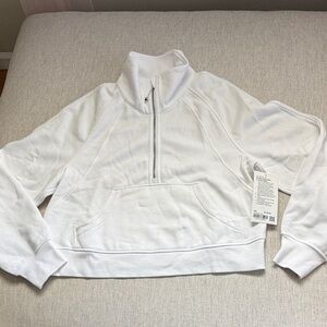 lululemon athletica White Scuba Sold Out Sweatshirt